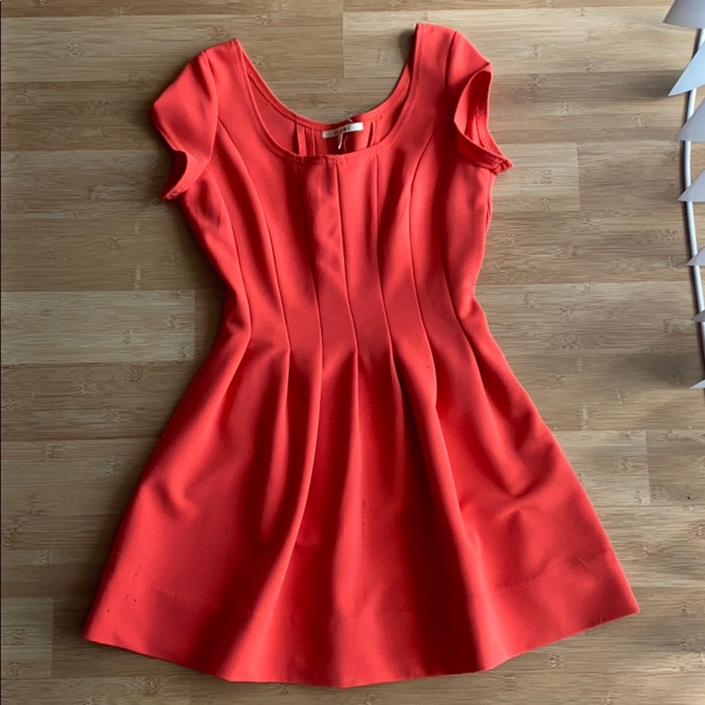🧡FRANCESCA’S🧡Orange fit and flare dress